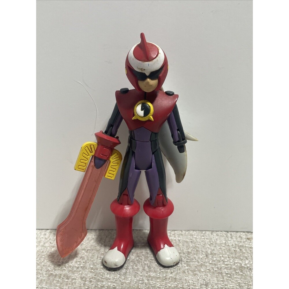 MegaMan NT Warrior 10 Inch Action Figure 2004 ProtoMan Missing Arm